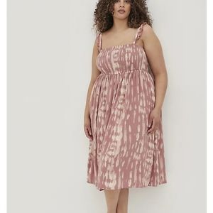 Torrid Tie Dye Rose Midi Dress Size 1